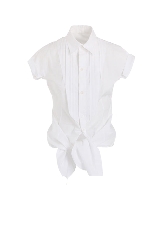 100/2 COTTON BROAD PLEATED SHIRT