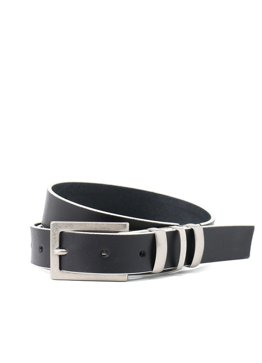 THICK SEMI GLOSS LEATHER 25MM BELT