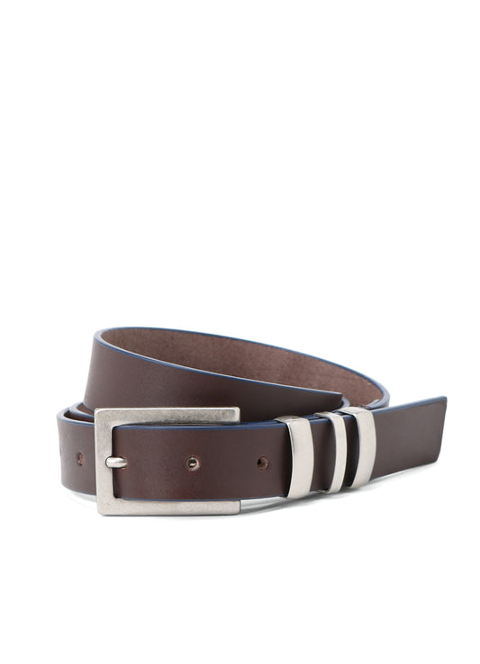 THICK SEMI GLOSS LEATHER 25MM BELT