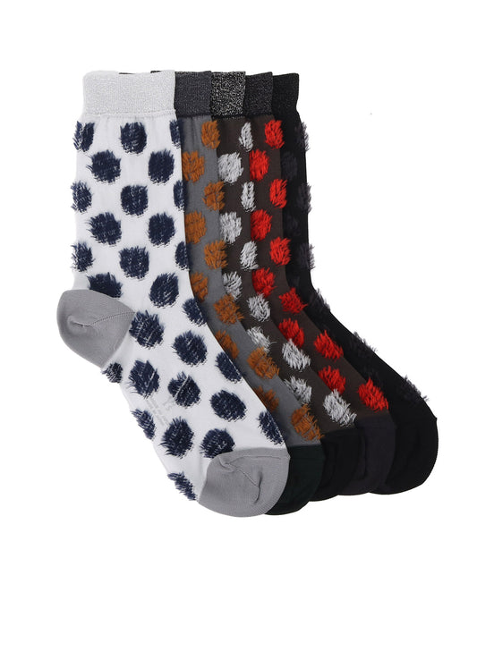 DOT JACQUARD SOCKS