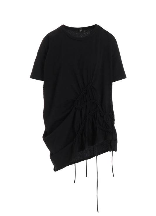 COTTON JERSEY CHAIN STITCH T