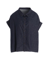 6OZ DENIM SHORT BLOUSE