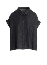 6OZ DENIM SHORT BLOUSE
