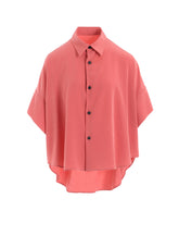 TA/PE CREPE DE CHINE SHORT CUFFS BLOUSE