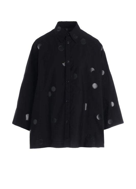 100/2 BROAD DOT PIGMENT PRINT BLOUSE