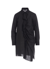 COTTON LAWN FRILL SHIRT