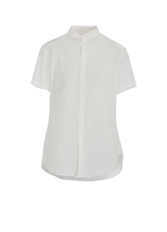 COTTON LAWN ROUND COLLAR SHIRT