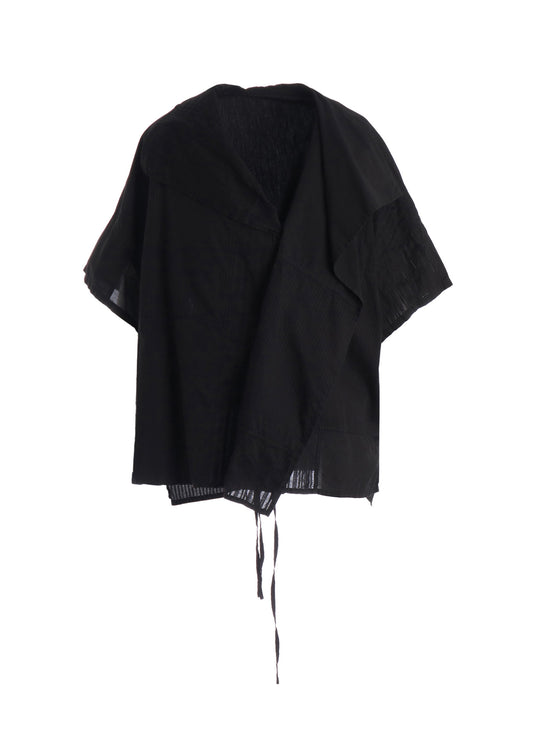 PATCHWORK HALF SLEEVE GOWN SHIRT