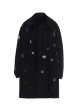 100/2 BROAD DOT PIGMENT PRINT ARRANGED SLEEVE COAT