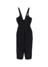 WOOL GABARDINE STRAP OVERALLS