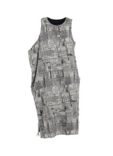 DAMAGED GINGHAM JACQUARD DRESS　