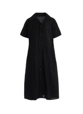 PATCHWORK A-LINE LONG DRESS