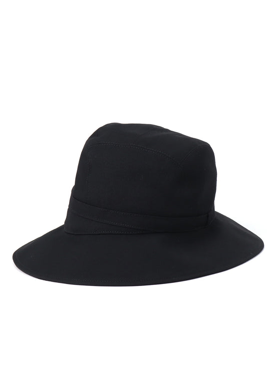 WOOL GABARDINE ARRANGED HAT
