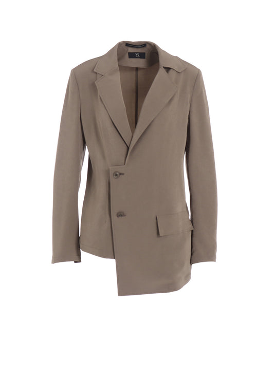 TA/PE CREPE DE CHINE ASYMMETRIC JACKET