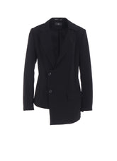 TA/PE CREPE DE CHINE ASYMMETRIC JACKET