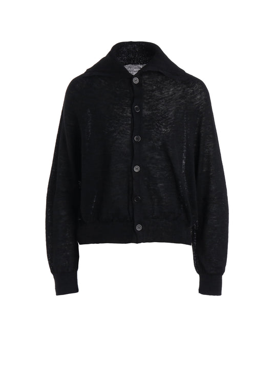 JERSEY CARDIGAN WITH COLLAR