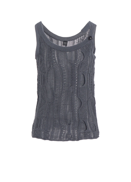 3D CABLE KNIT TANKTOP