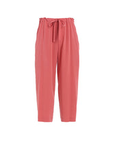 TA/PE CREPE DE CHINE STRING STRAIGHT PANTS