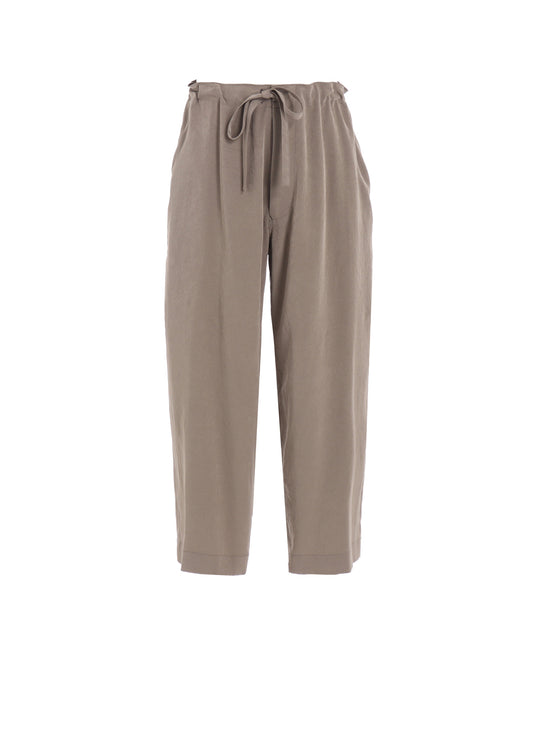 TA/PE CREPE DE CHINE STRING STRAIGHT PANTS