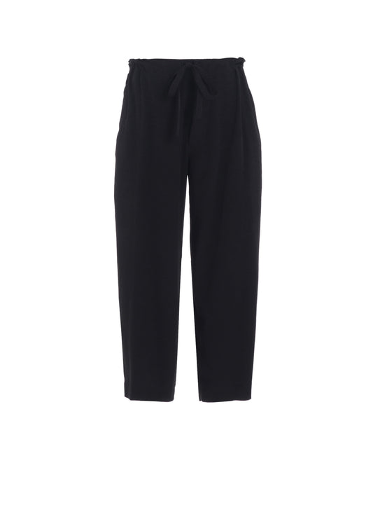 TA/PE CREPE DE CHINE STRING STRAIGHT PANTS