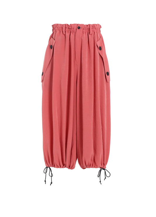TA/PE CREPE DE CHINE ELASTIC WAIST PANTS