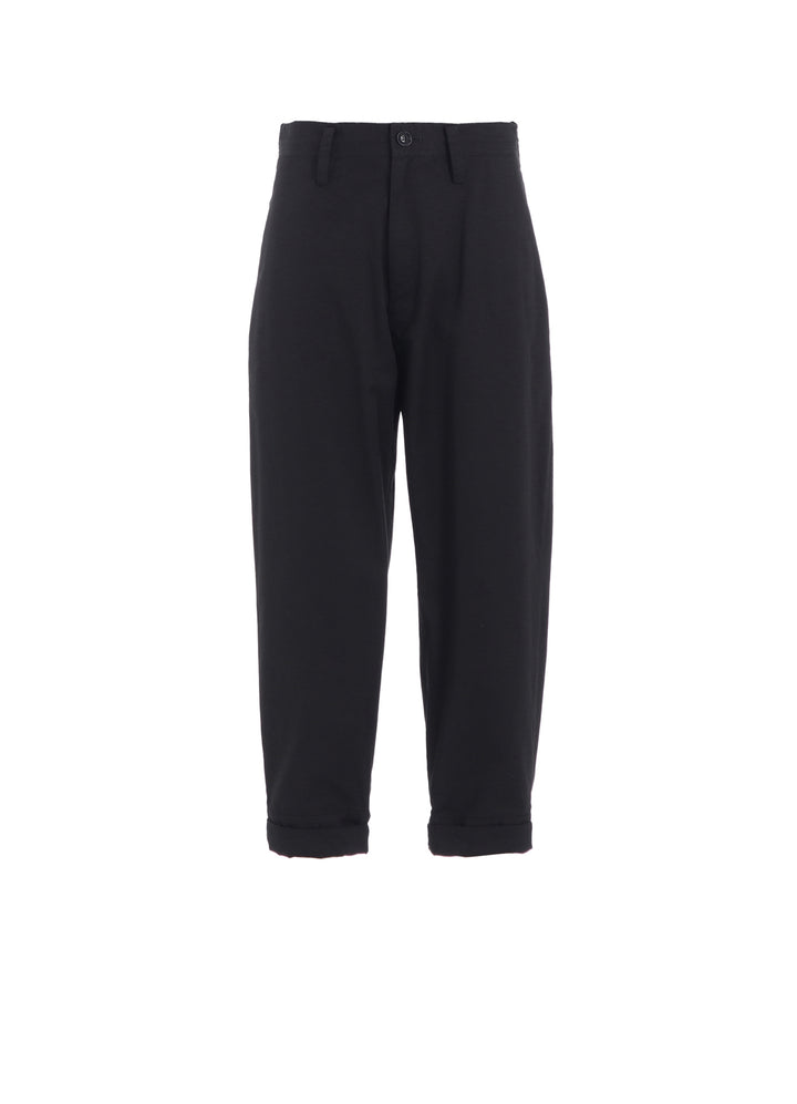 COTTON TWILL SEMI-WIDE CHINA PANTS
