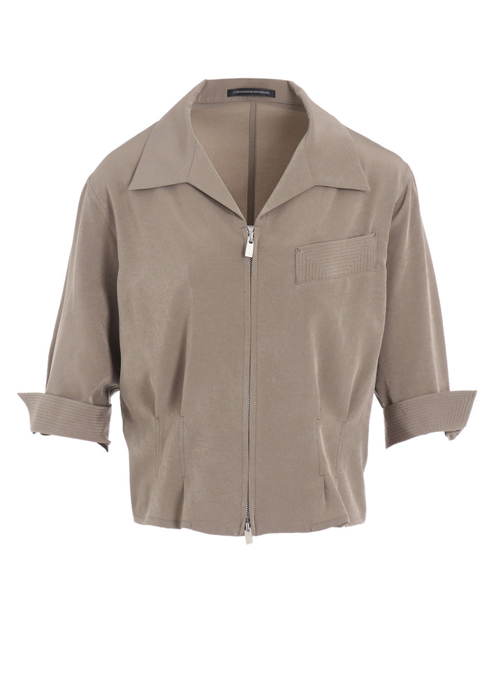 TA/PE CREPE DE CHINE 3/4 SLEEVE BLOUSE