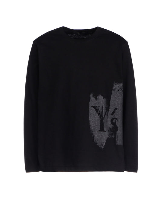 Y'S LOGO/BLUSH PRINT LONG SLEEVE T