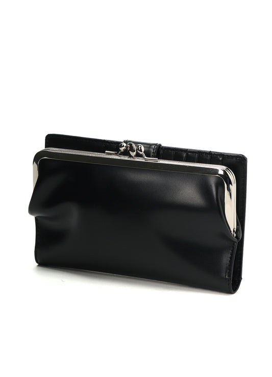 GLOSSY SMOOTH LEATHER LONG CLASP WALLET