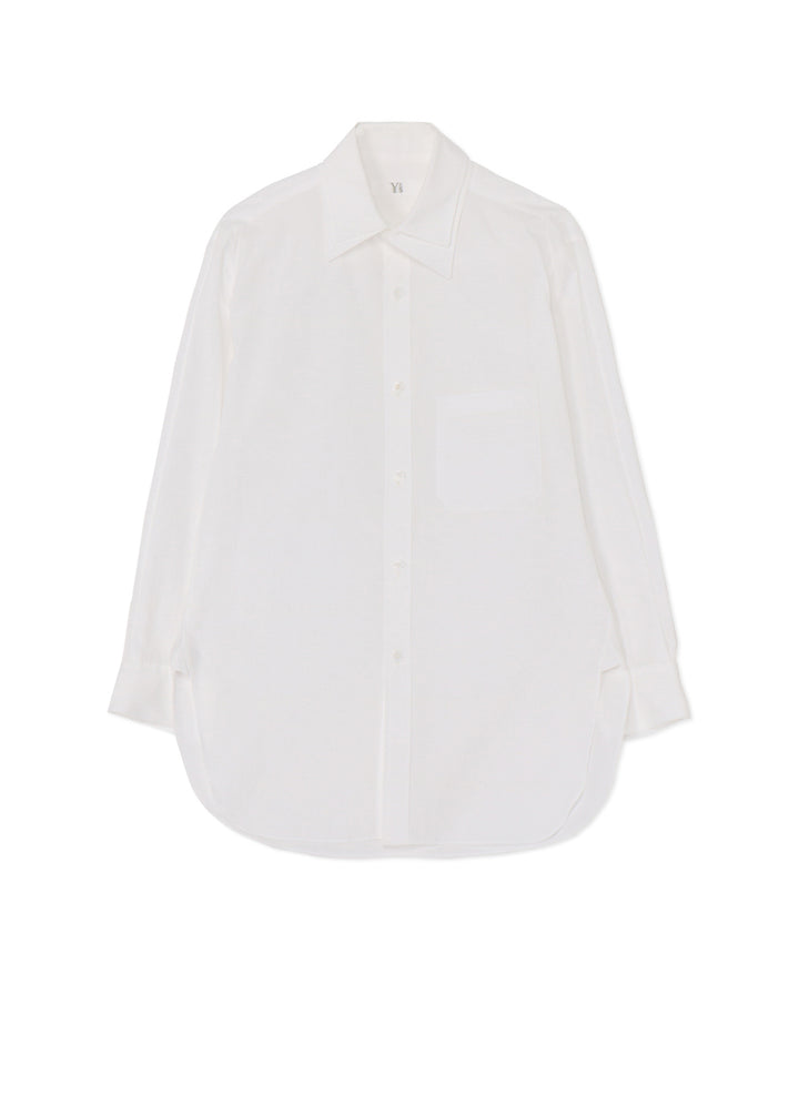 COTTON BROADCLOTH DOUBLE COLLAR SHIRT