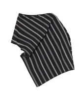 HARD TWISTED STRIPE CONVERTIBLE BLOUSE