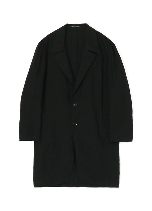 RAYON LINEN OPEN COLLAR TAILORED JACKET
