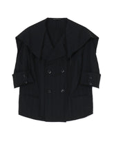 W/RY LIGHT STRIPE SAILOR COLLAR JACKET