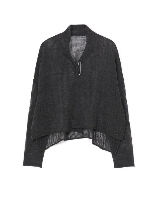 V NECK KNIT ROBE