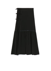 TRIACETATE/POLYESTER TEARED SKIRT