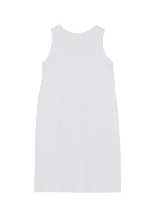 SOFT COTTON JERSEY SLEEVELESS T-SHIRT