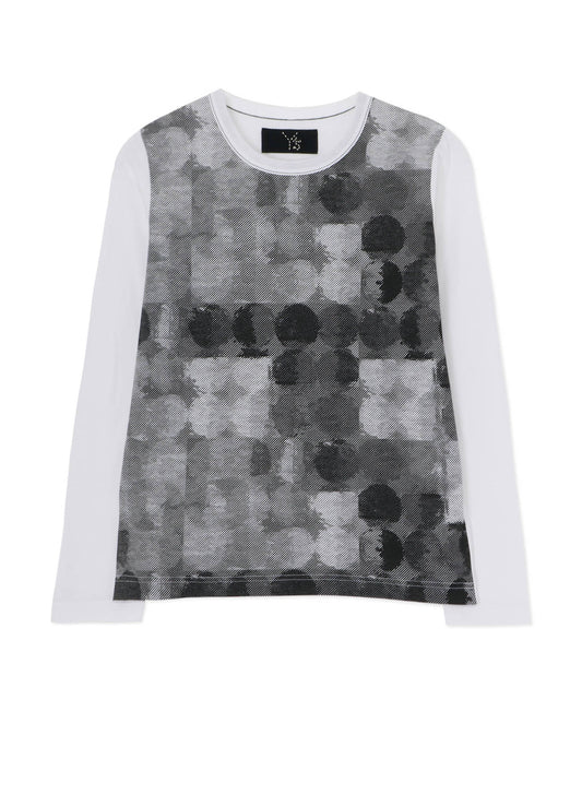 POLKA DOT PIGMENT PRINT LONG T