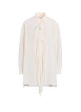 【12/13 12:00(JST) Release】CREPE de CHINE CLOTH PLACKET BLOUSE