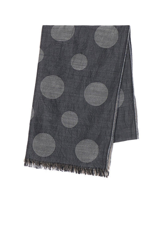 【12/4 12:00(JST) Release】JACQUARD PANEL POLKA DOT SCARF