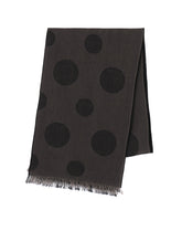 JACQUARD PANEL POLKA DOT SCARF