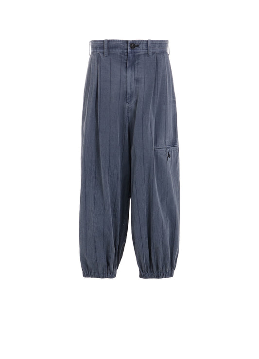 【2/14 10:00(JST) Release】WASHER STRIPE ELASTIC HEM PANTS