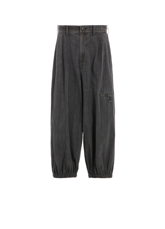 【2/14 10:00(JST) Release】WASHER STRIPE ELASTIC HEM PANTS