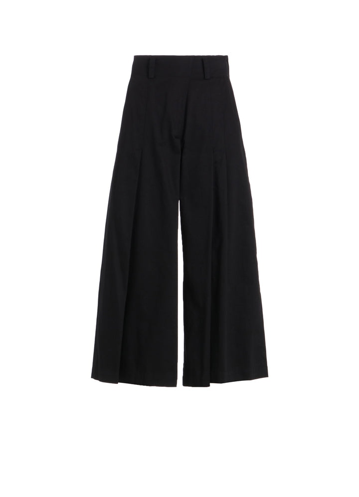 [Y's BORN PRODUCT] COTTON TWILL RANDOM TUCK PANTS