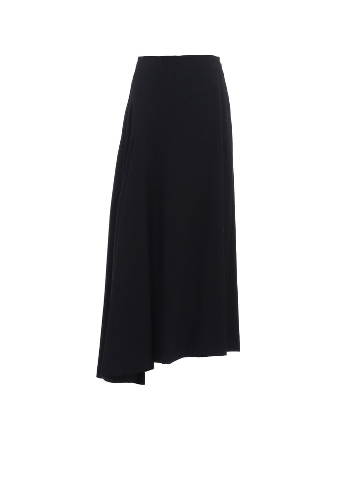 【12/13 12:00(JST) Release】WOOL GABARDINE ASYMMETERIC FLARE SKIRT