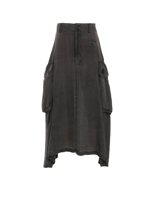 【2/14 10:00(JST) Release】CUPRO STRIPE CARGO SKIRT