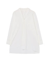 POWDER SNOW WASH COTTON ASYMMETRIC SHIRT