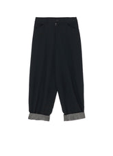 WOOL GABARDINE CUT-OUT PANTS