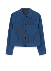 10oz DENIM PANELLED JACKET