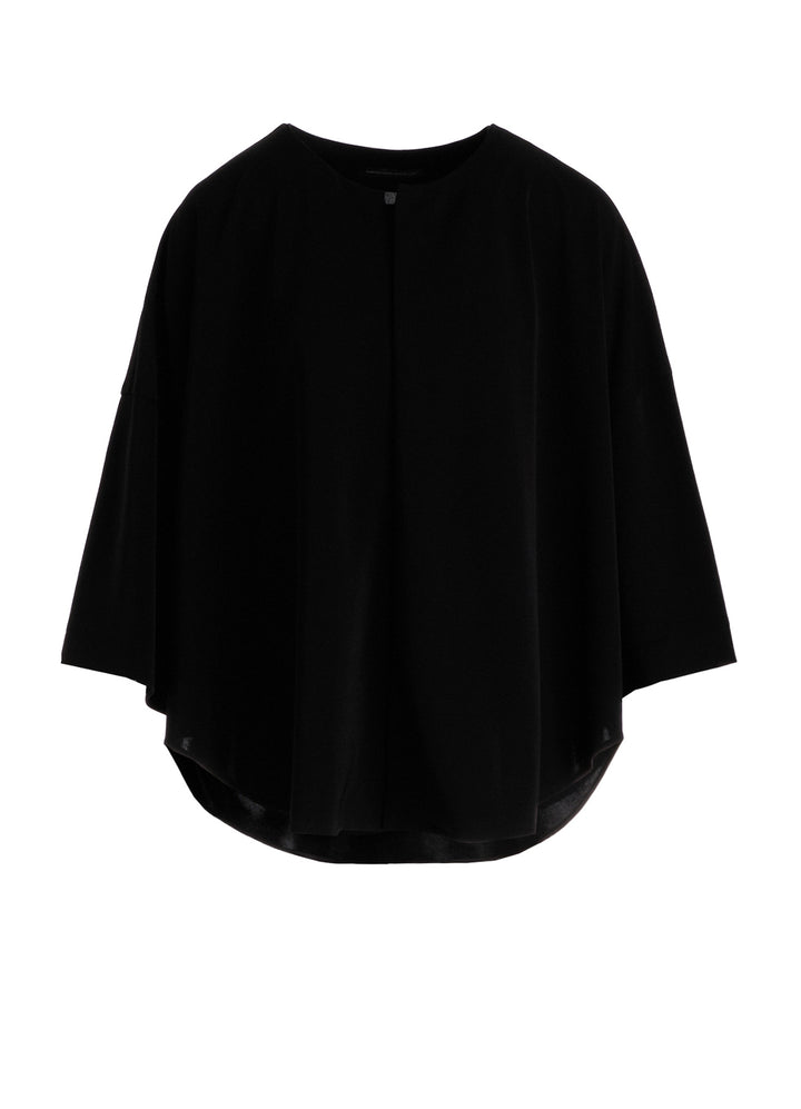TA/PE STRETCH JERSEY FRONT HOOK BLOUSE