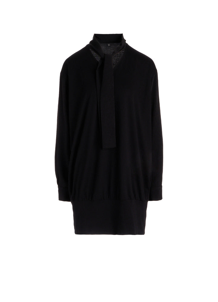 TA/PE CREPE DE CHINE COMBINATION BLOUSE